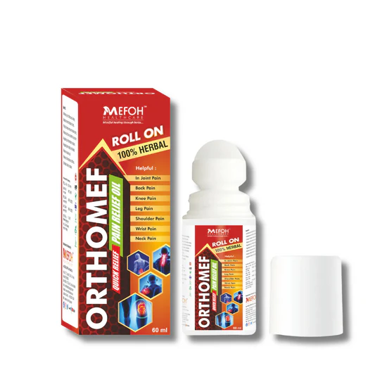OrthoMEF Ayurvedic ROLL ON – Fast Action for Joint & Muscle Pain 60 ML